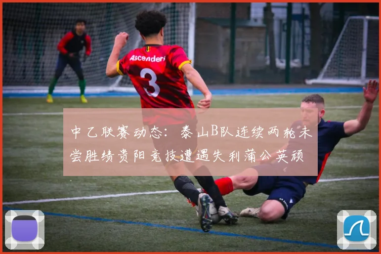 中乙联赛动态：泰山B队连续两轮未尝胜绩贵阳竞技遭遇失利蒲公英顽强战平
